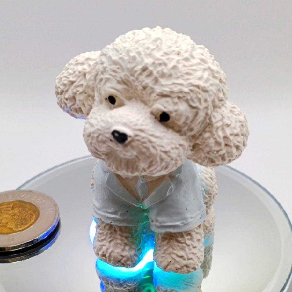 NEW Hand Made 💕 Adorable Cream Dog Figurine